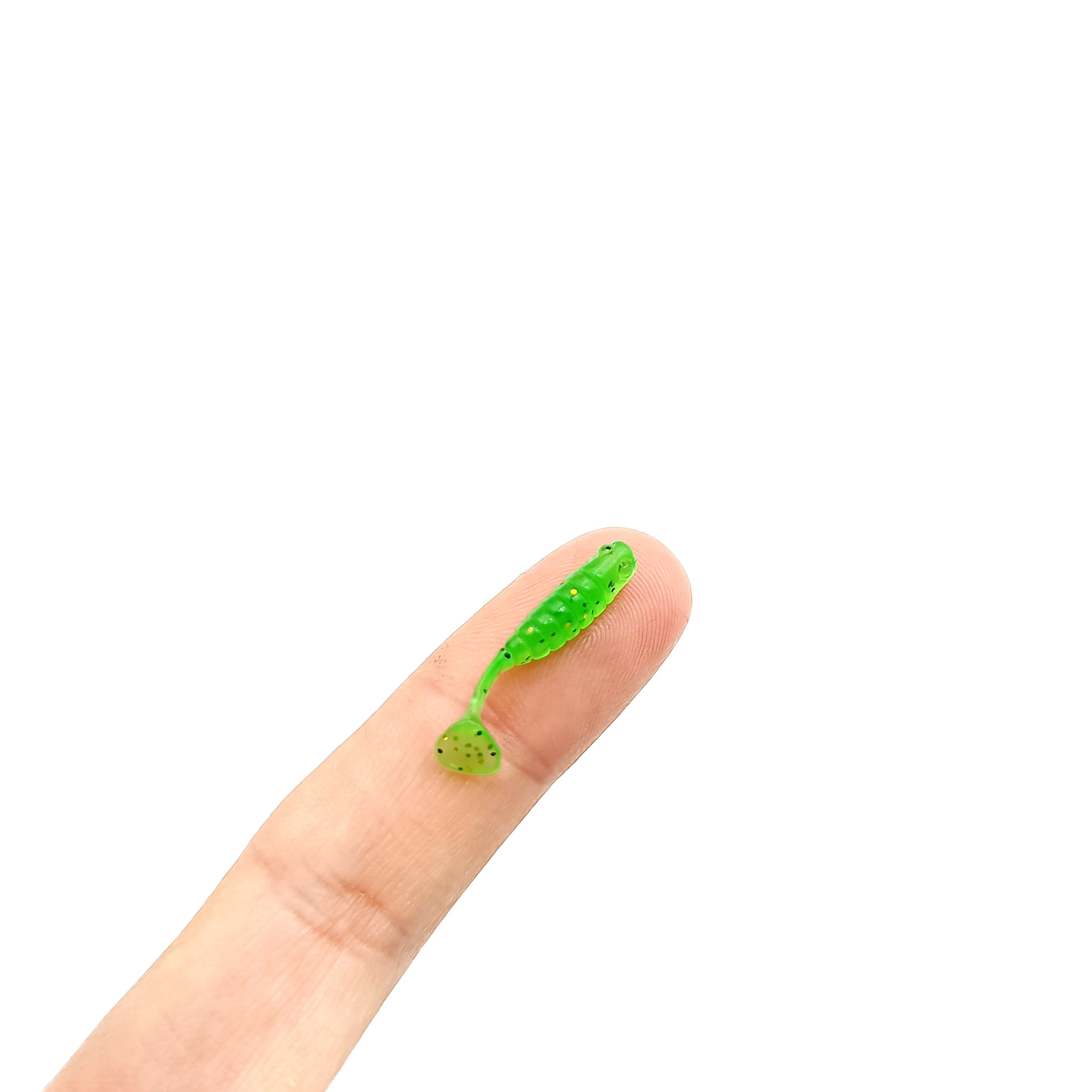 Fishing Equipment For Trout - DUODUOYU 50PCS Mini T-tail Soft Fsihing