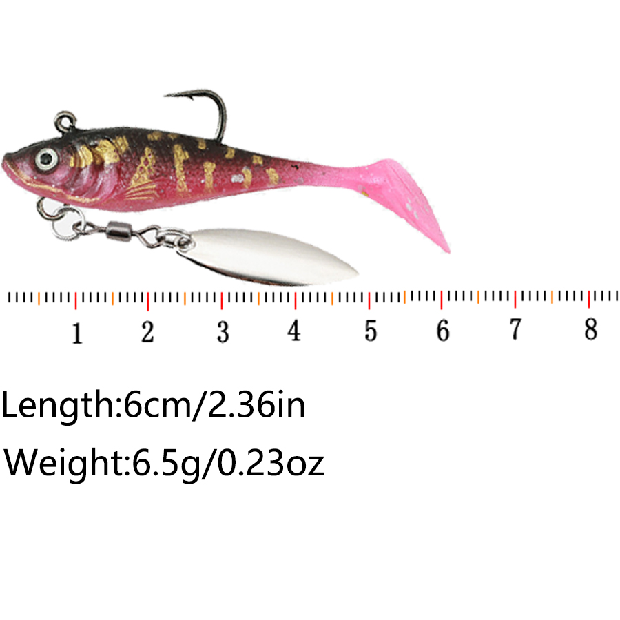 5PCS T-Tail Soft Bait Artifici - огляд і ціна Fishing Equipment For Trout