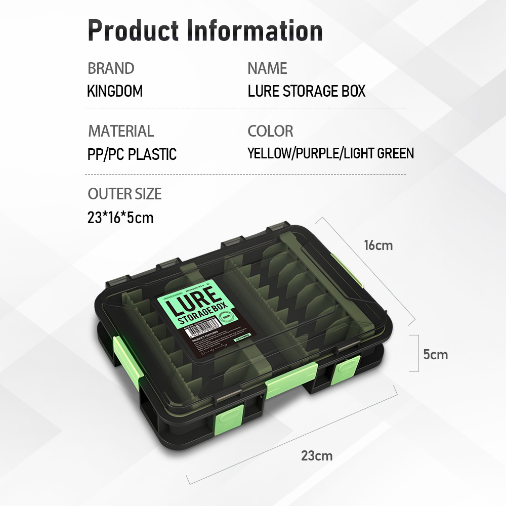 Kingdom Lure Storage Box Water - огляд і ціна Fishing Equipment Lures