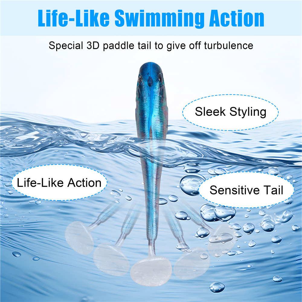 6Pcs Pre-Rigged Soft Fishing L - огляд і ціна Fishing Equipment For Trout