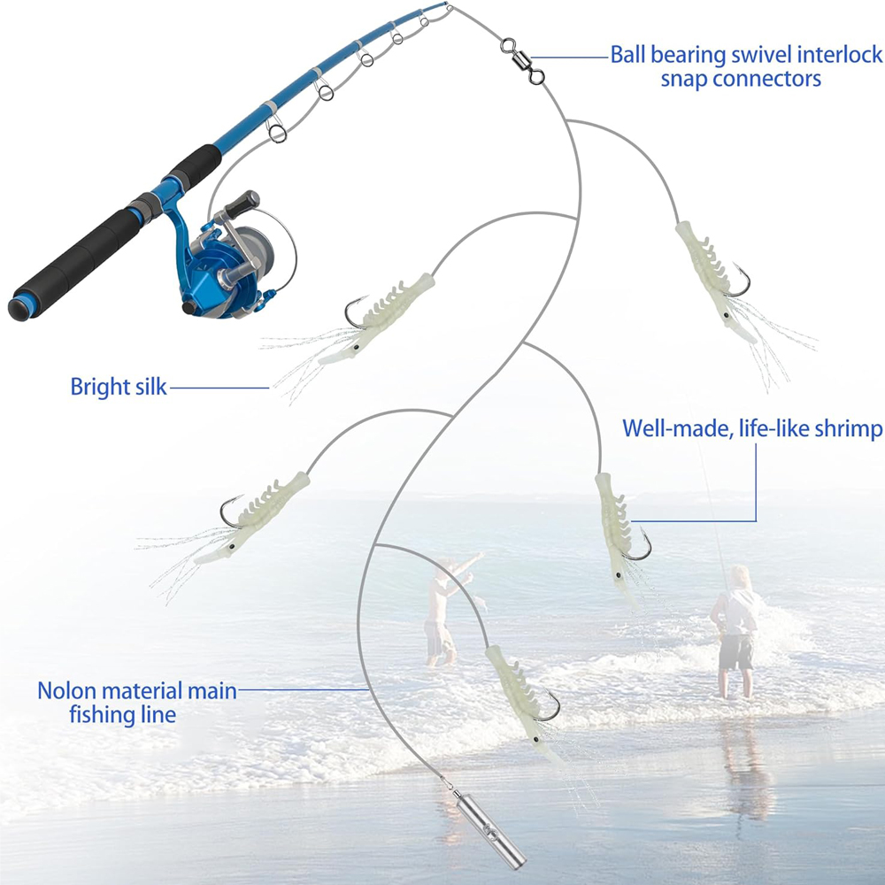 15Pcs=3Packs Saltwater Luminou - огляд і ціна Fishing Equipment For Trout
