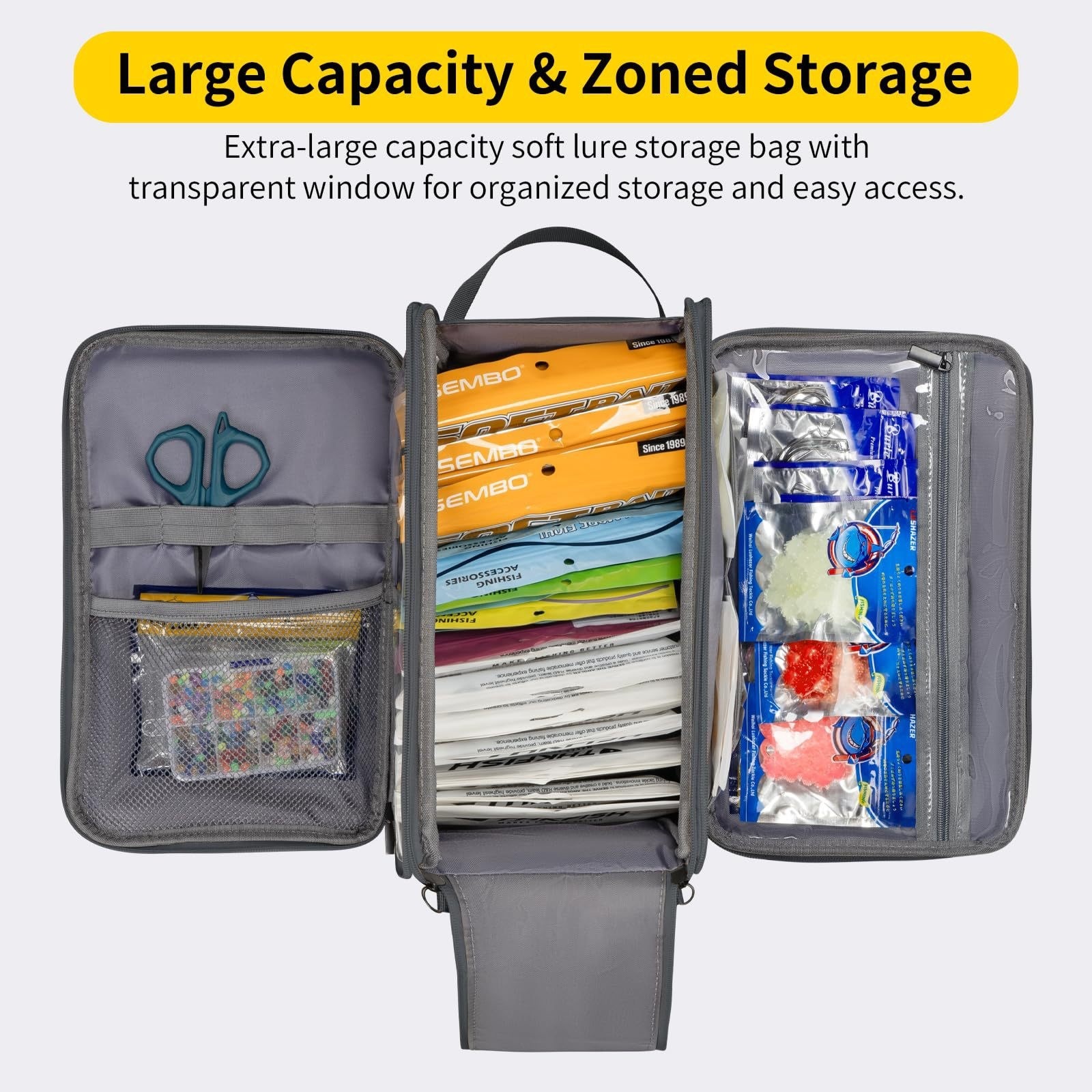 Soft Lures Bag Large Capacity  - огляд і ціна Fishing Equipment Lures